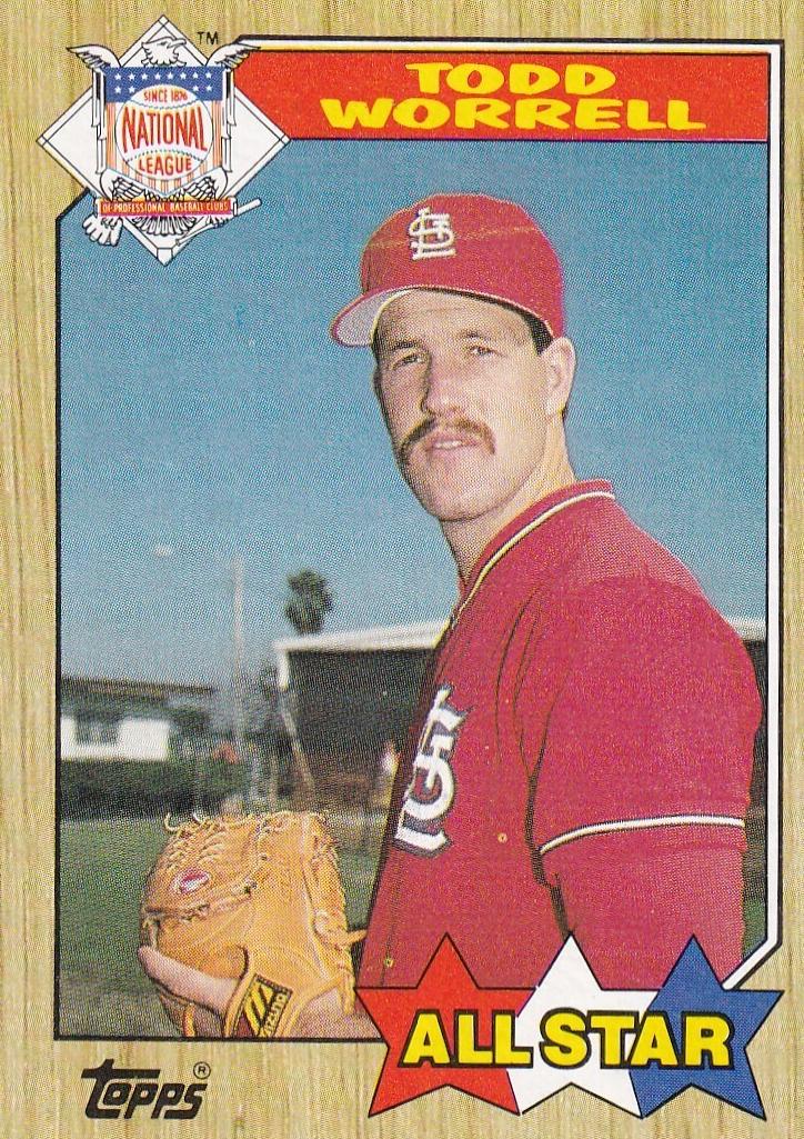 1987 Topps Todd Worrell #605 card