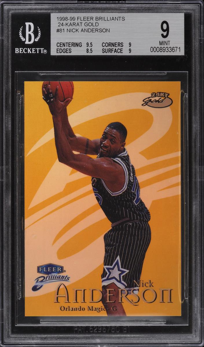 1998 Nick Anderson [Gold] #81