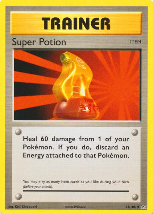 Super Potion 2016 Pokemon XY Evolutions