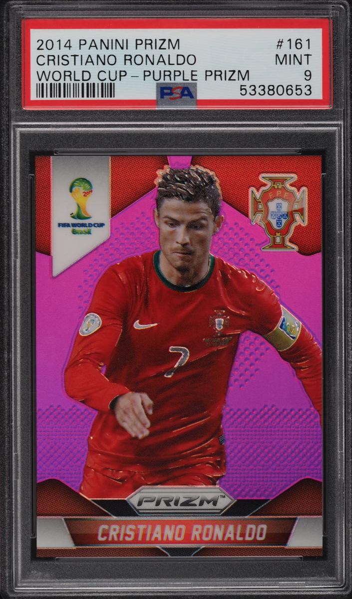 2014 Panini Prizm World Cup Cristiano Ronaldo [Purple] #161 card