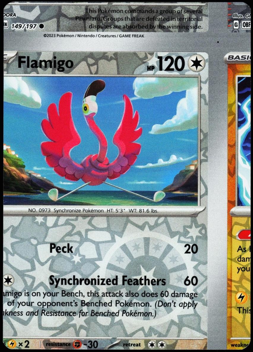 Flamigo 2023 Pokemon Scarlet & Violet Obsidian Flames