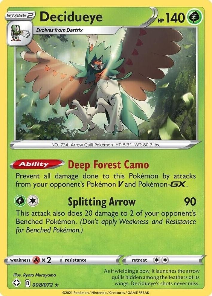 Decidueye Holo 2021 Pokemon Shining Fates