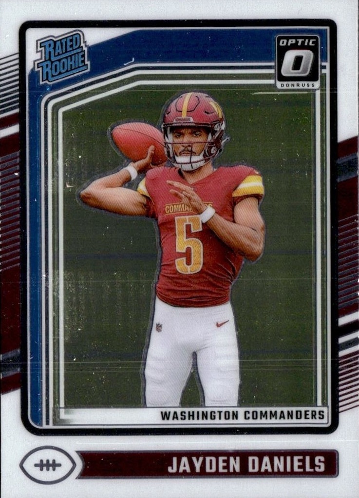 Jayden Daniels 2024 Donruss Optic Football card