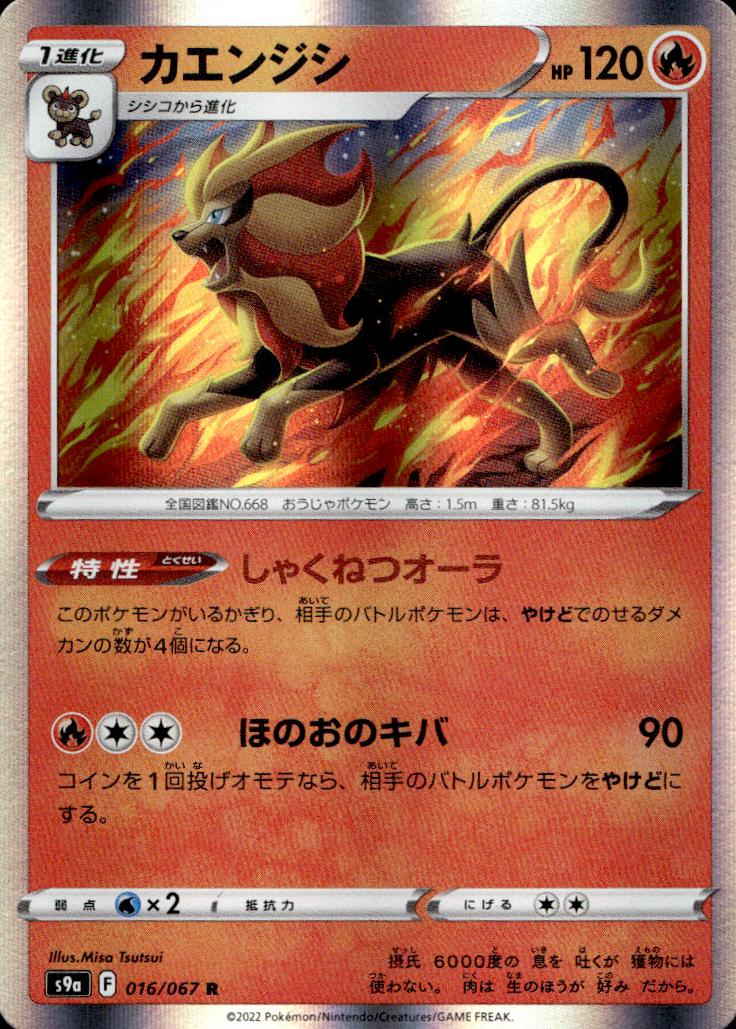 Pyroar 2022 Pokemon Japanese Sword & Shield Battle Region