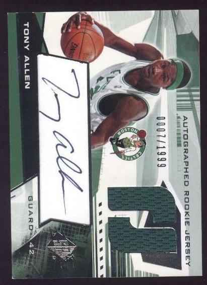 2004 SPx Tony Allen #129 card