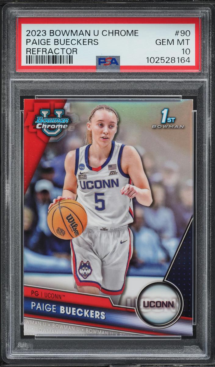 Paige Bueckers 2023 Bowman Chrome University Basketball Refractor