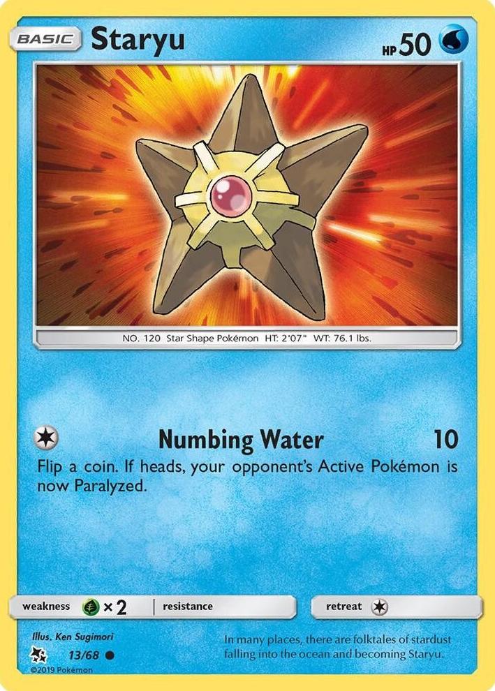 Staryu 2019 Pokemon Sun & Moon Hidden Fates