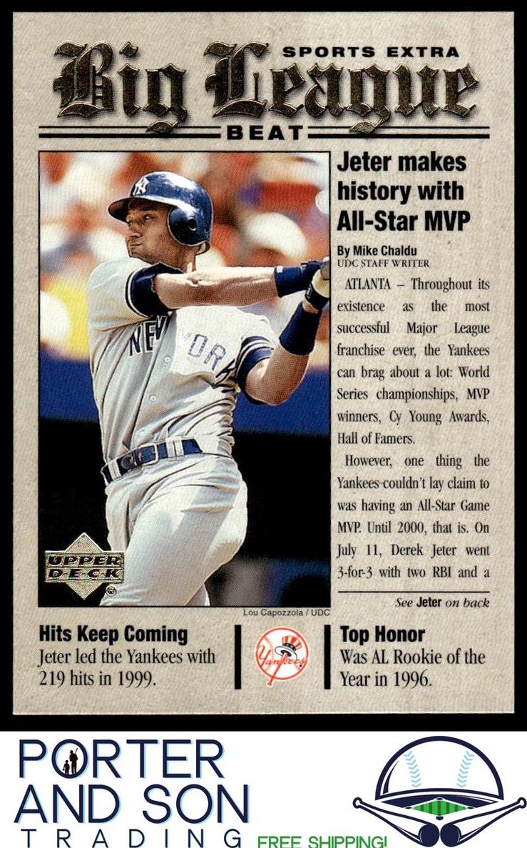 2001 Upper Deck Derek Jeter #BB12 card