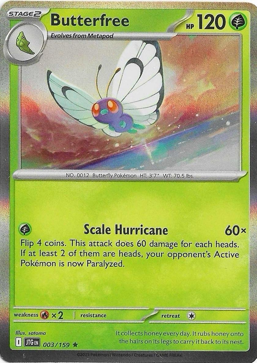 Butterfree 2025 Pokemon Scarlet & Violet Journey Together