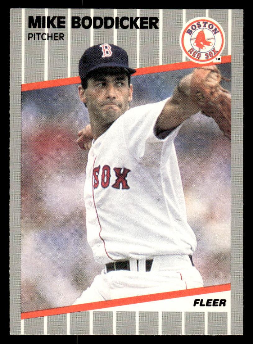 1989 Fleer Mike Boddicker #80 card