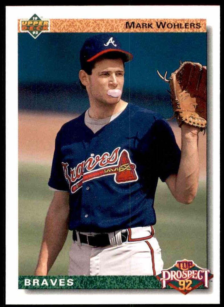 1992 Upper Deck Mark Wohlers #56 card