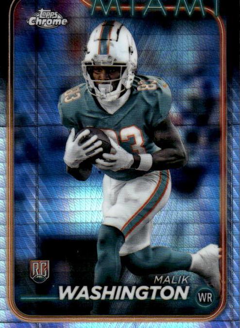 Malik Washington 2024 Topps Chrome Football card