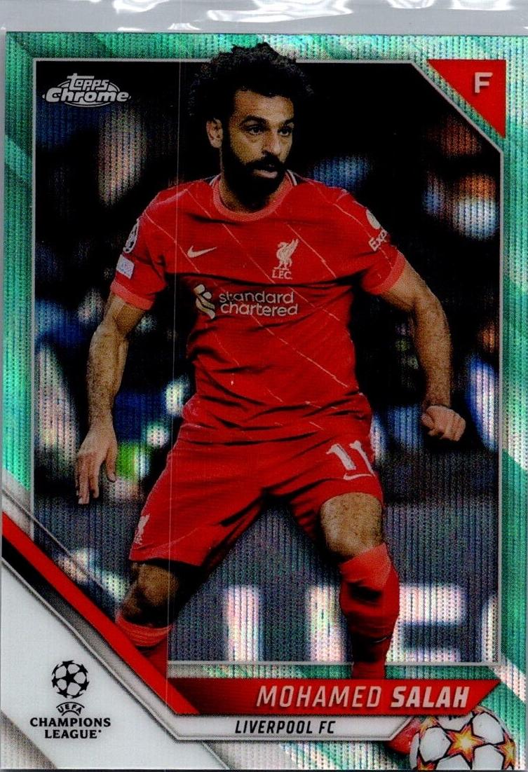 2021 Topps Chrome UEFA Champions League Mohamed Salah [Gold] #21 card