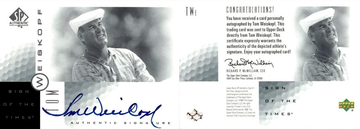 2001 Tom Weiskopf #TWe