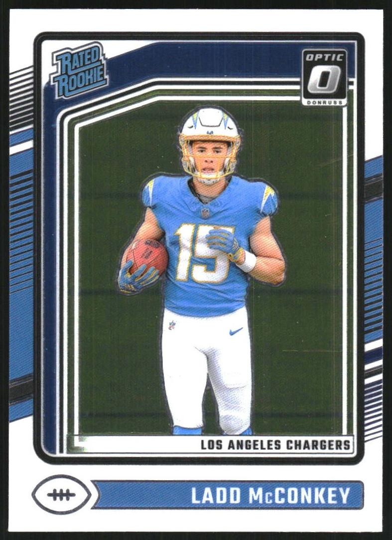 Ladd McConkey 2024 Donruss Optic Football card