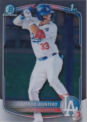 Eduardo Quintero 2025 Bowman Chrome Prospects card