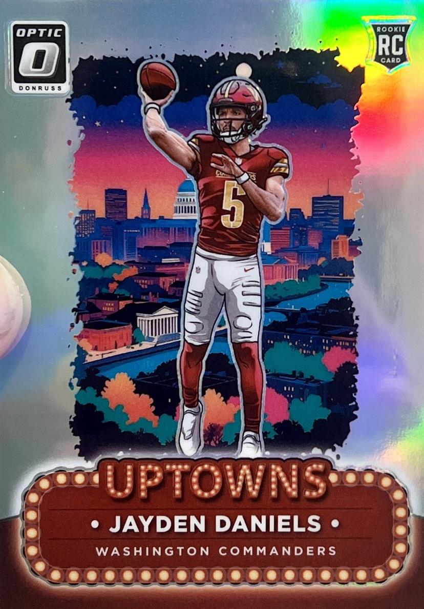Jayden Daniels 2024 Donruss Optic Uptowns Football