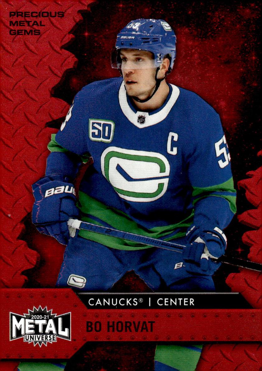 2020 Skybox Metal Universe Bo Horvat [Red] #94 card