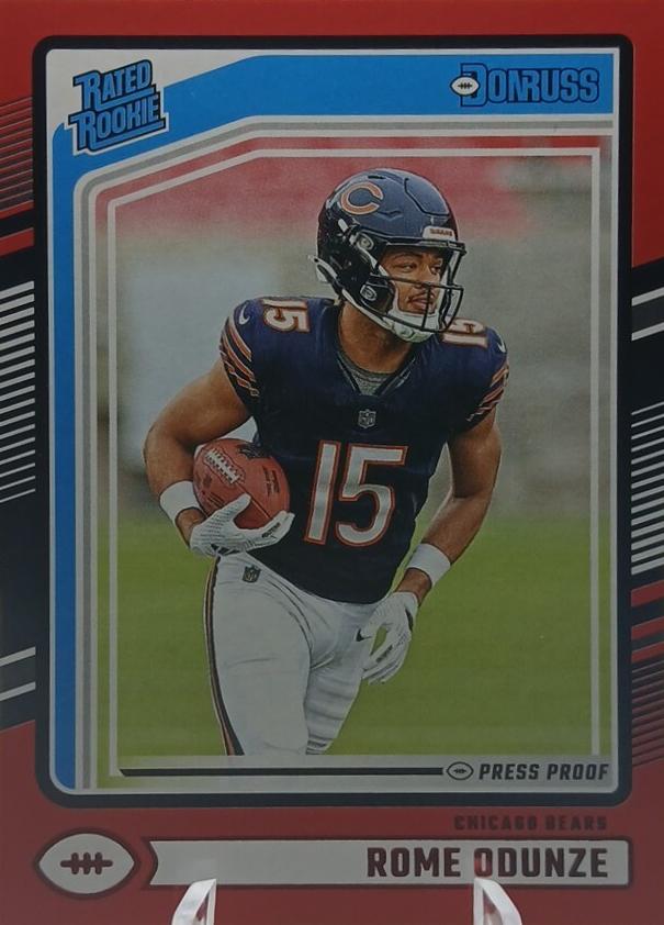 Rome Odunze 2024 Donruss Football card