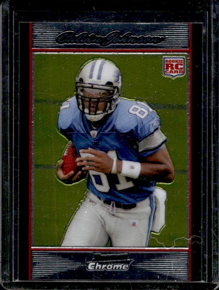 2007 Bowman Chrome Calvin Johnson #BC75 card
