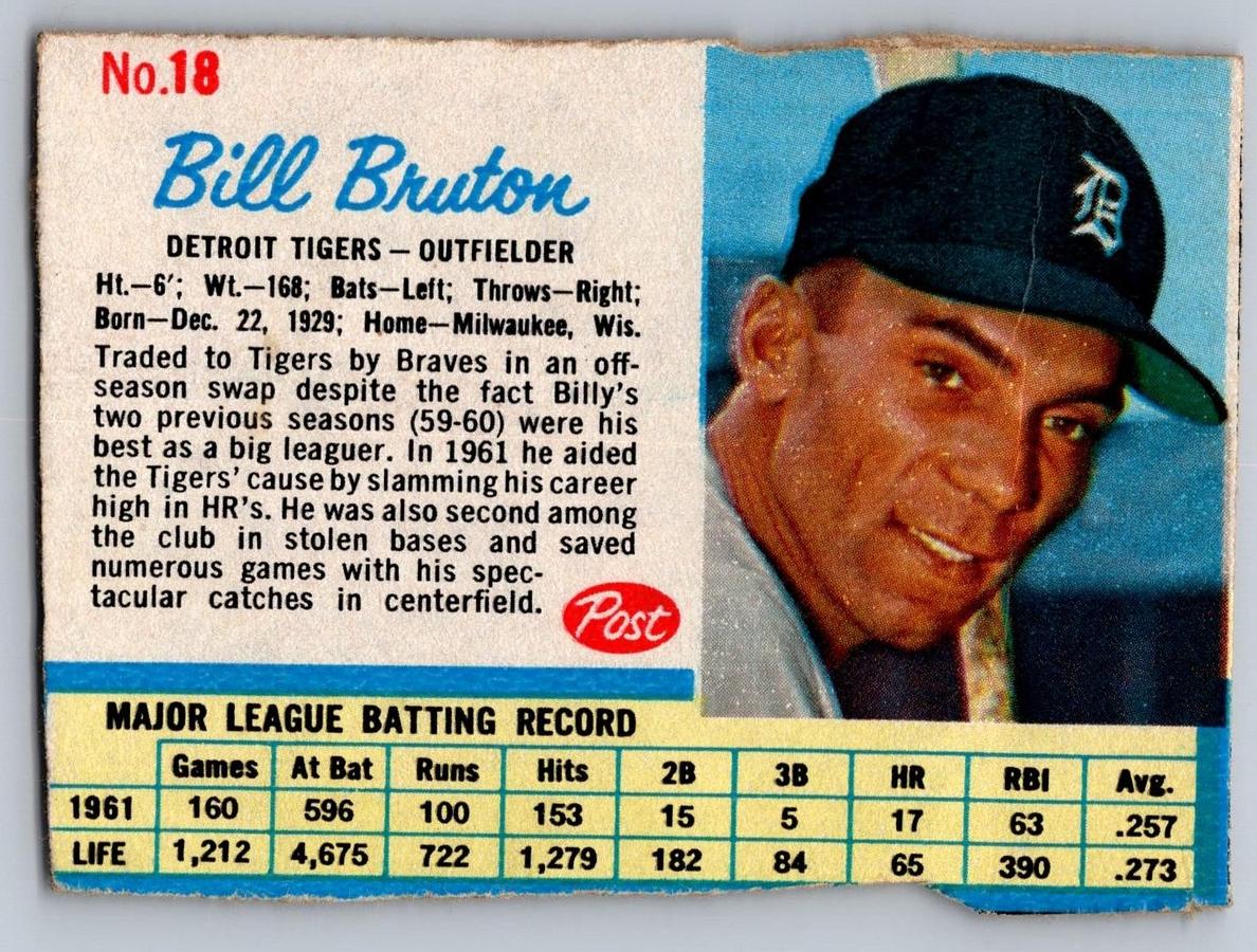 1962 Bill Bruton #18
