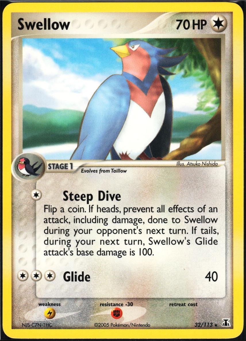 Swellow 2005 Pokemon EX Delta Species