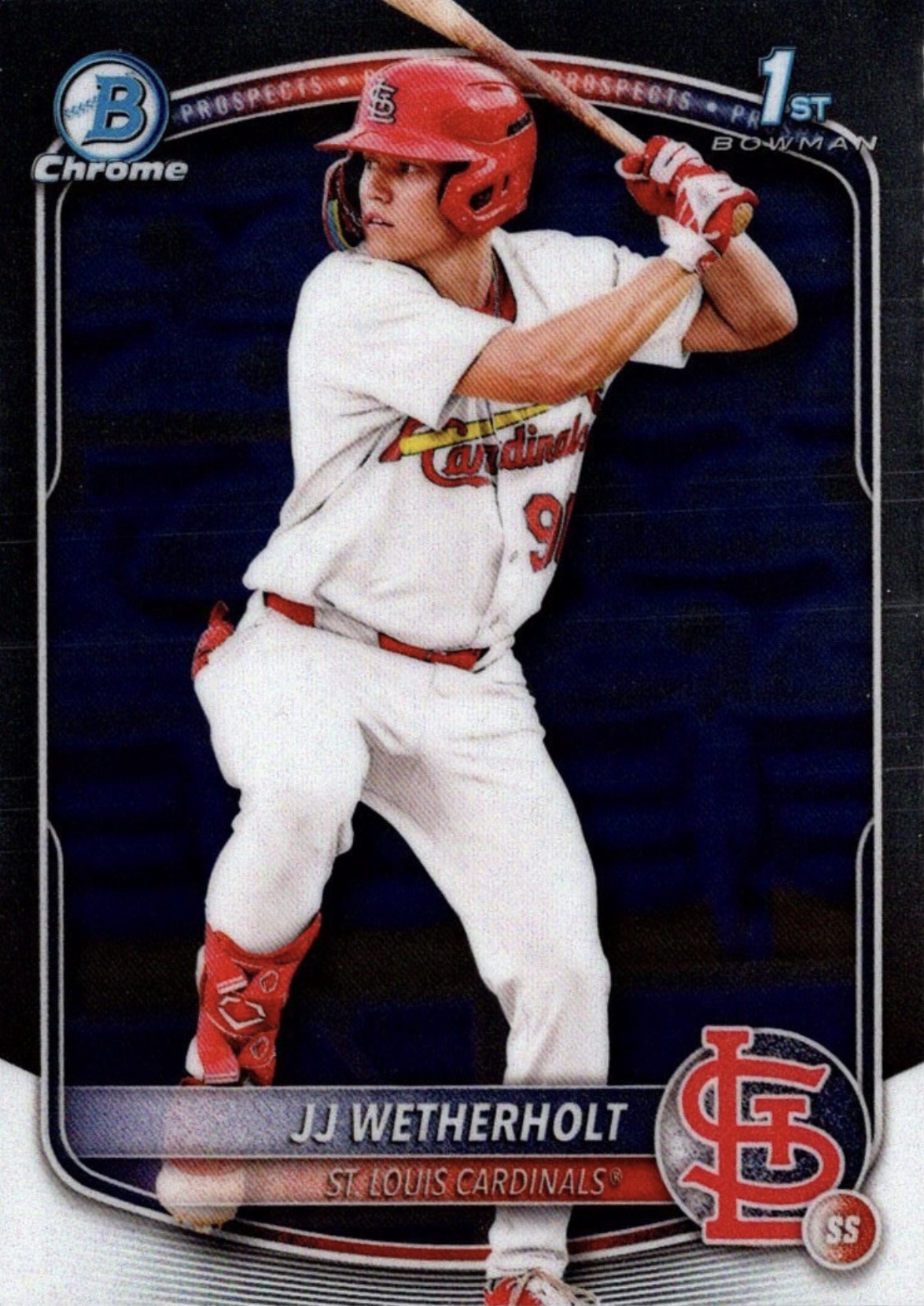 JJ Wetherholt 2025 Bowman Chrome Prospects card