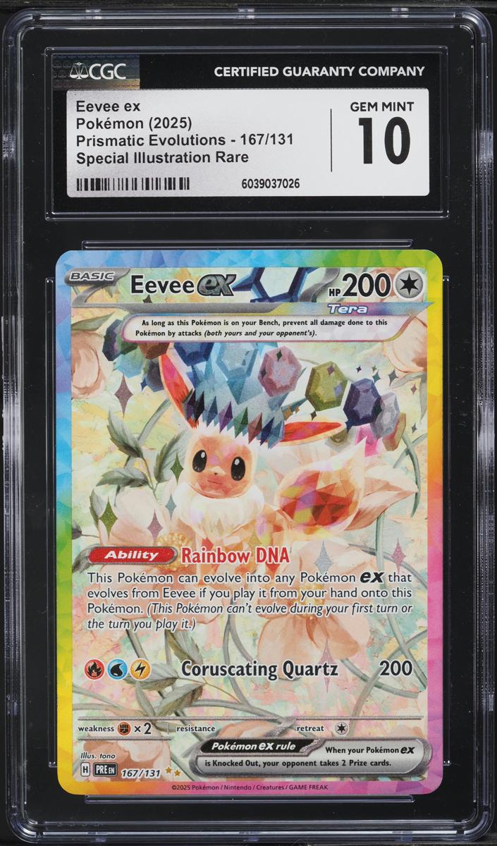 Eevee EX 2025 Pokemon Scarlet & Violet Prismatic Evolutions