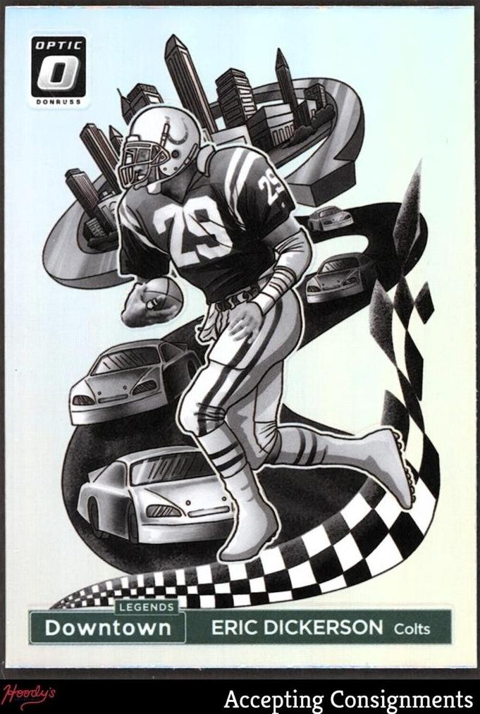 Eric Dickerson 2024 Optic Downtown Football card