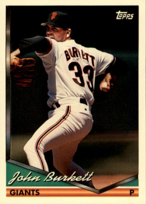 1994 Topps John Burkett #213 card