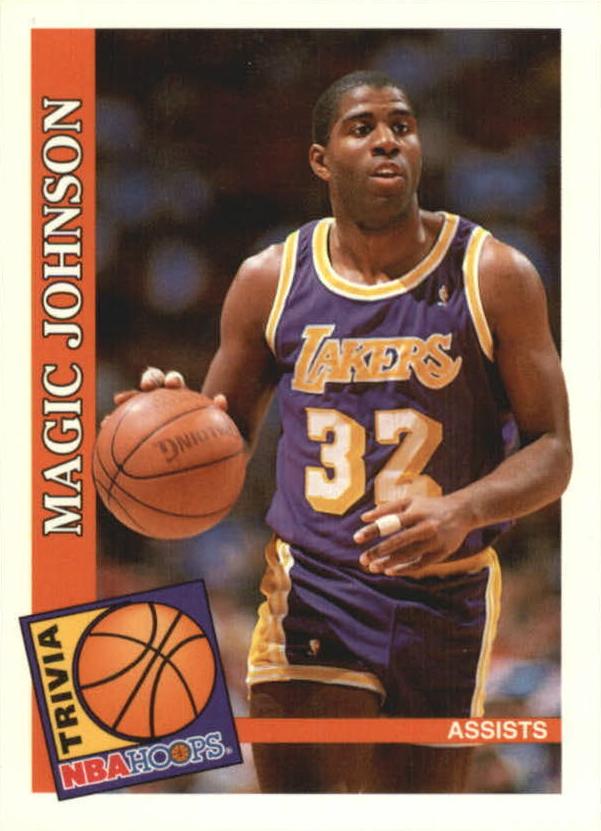 1992 Hoops Magic Johnson #482 card