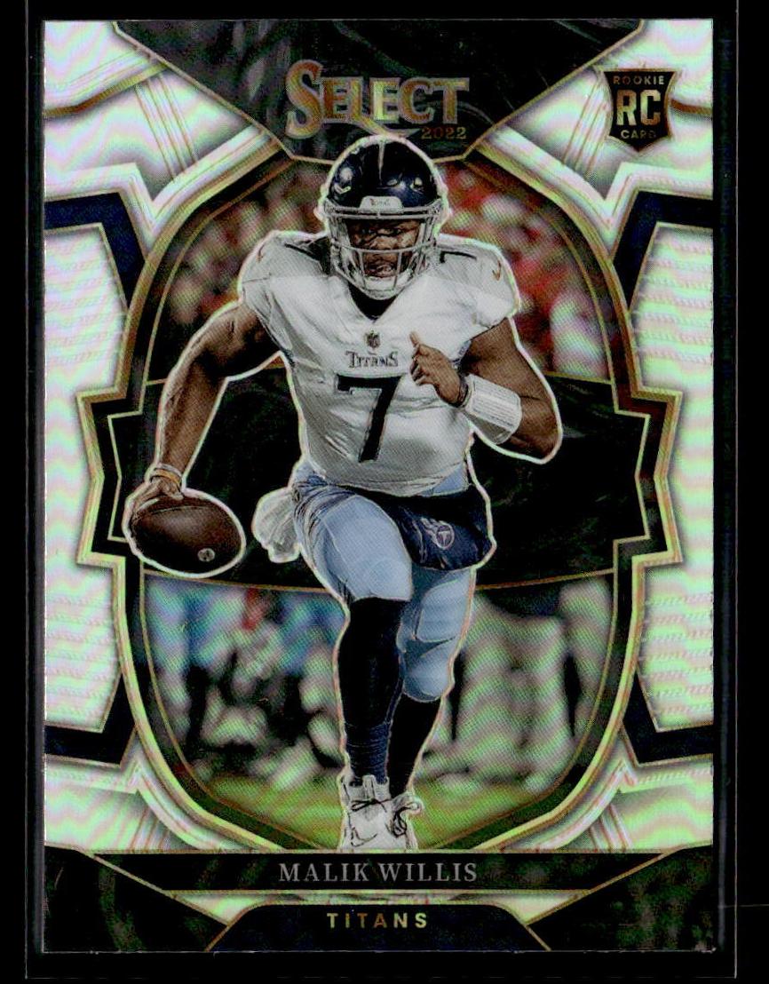 2022 Panini Select Malik Willis [Green Yellow Die Cut] #38 card