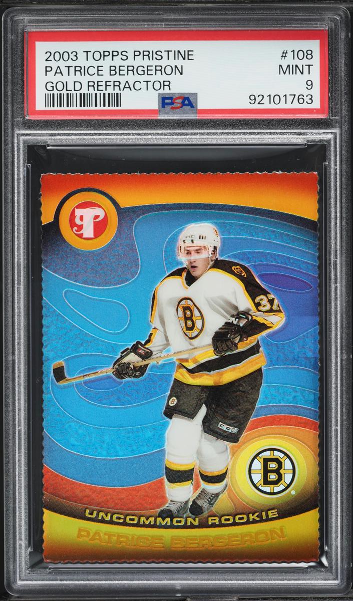 2003 Patrice Bergeron [Gold Refractor] #108