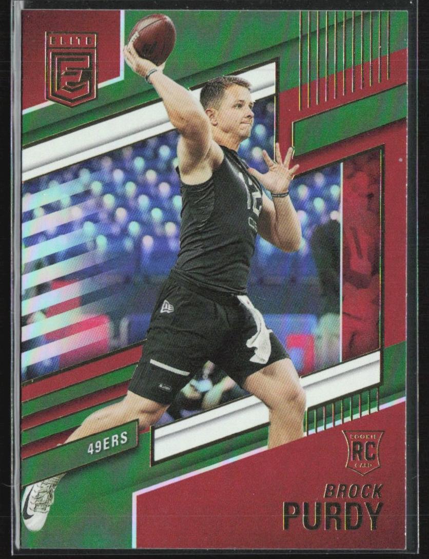 2022 Donruss Elite Brock Purdy [Green] #185 card