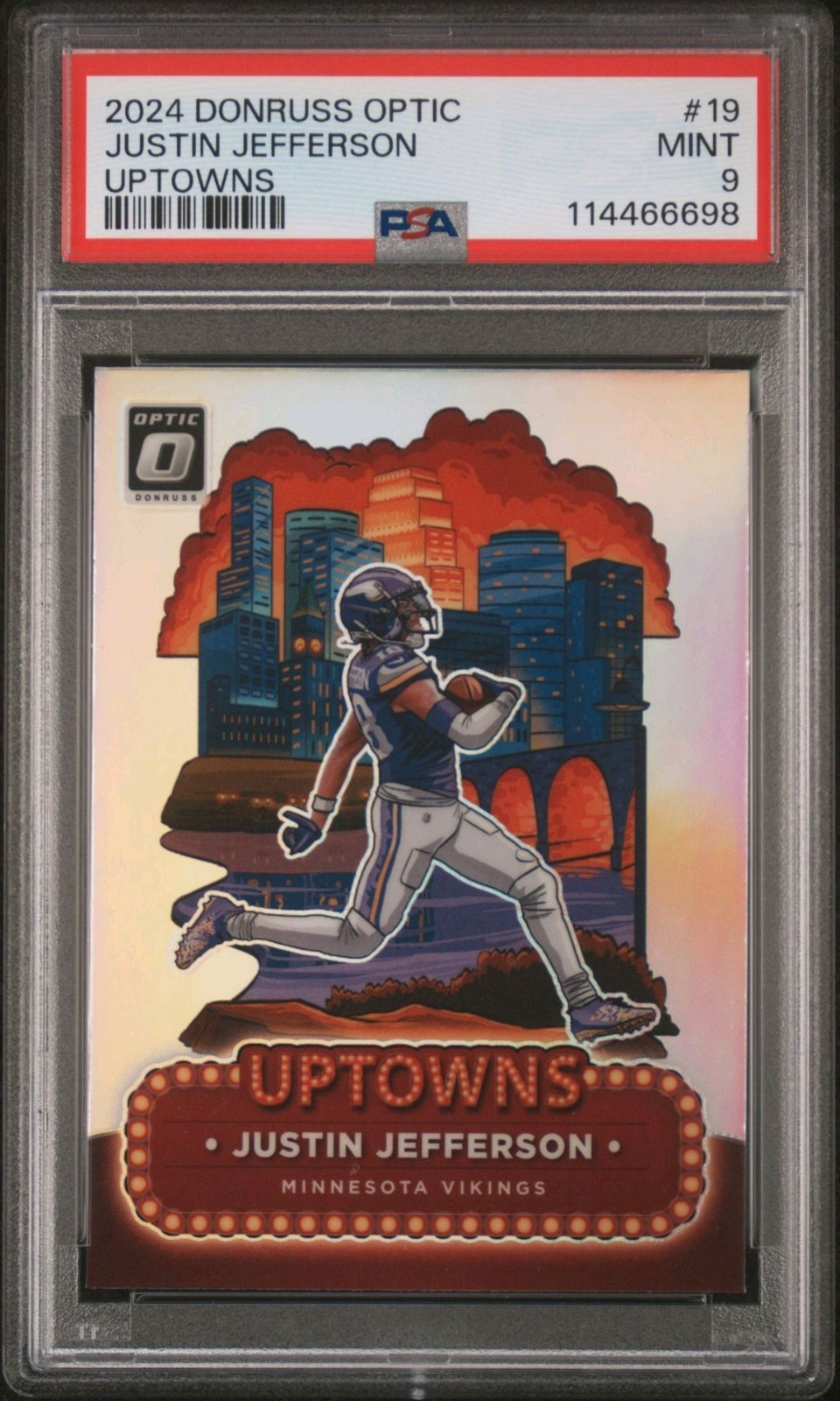 Justin Jefferson 2024 Donruss Optic Uptowns Football