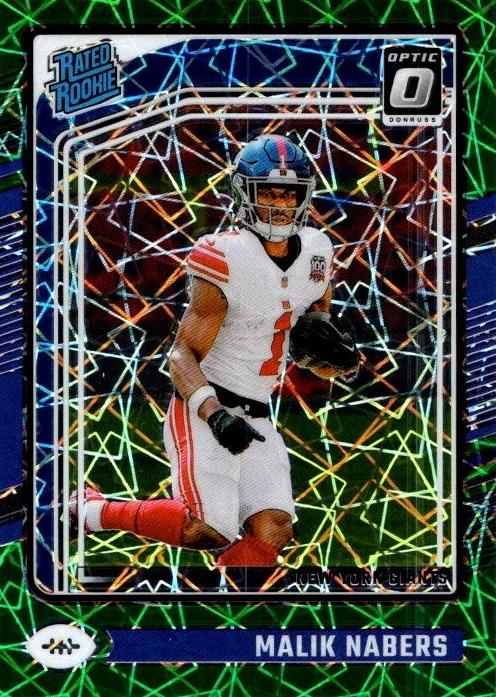 2024 Donruss Optic Malik Nabers [Green Velocity] #271 card