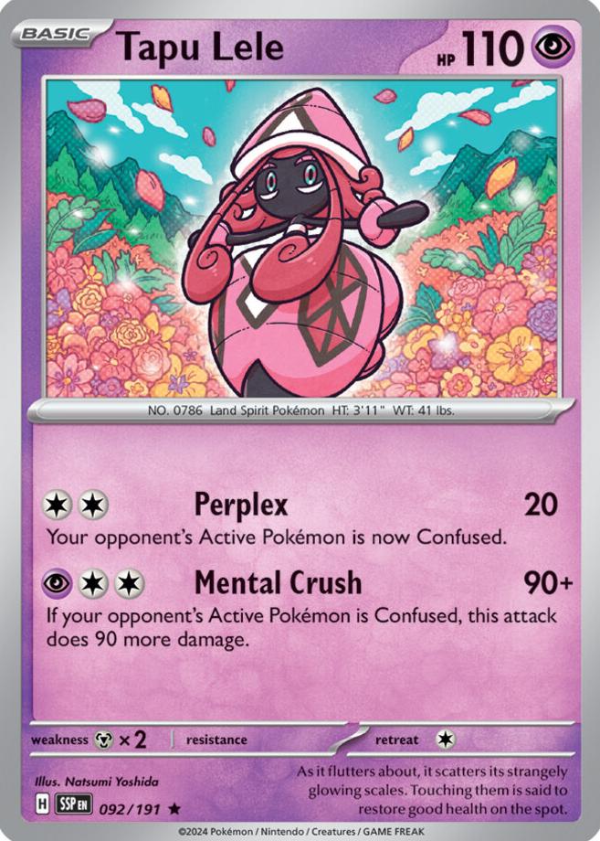 Tapu Lele 2024 Pokemon Scarlet & Violet Surging Sparks