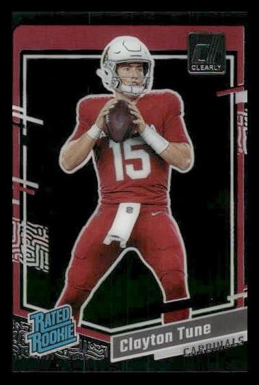 2023 Panini Clearly Donruss Clayton Tune #56 card