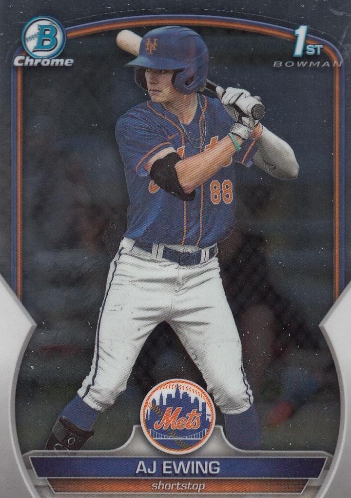 AJ Ewing 2023 Bowman Draft Chrome card