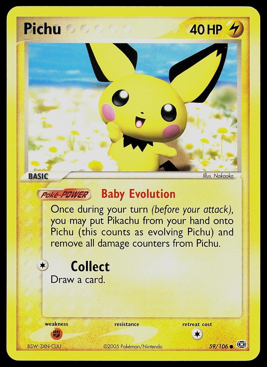 Pichu 2005 Pokemon EX Emerald