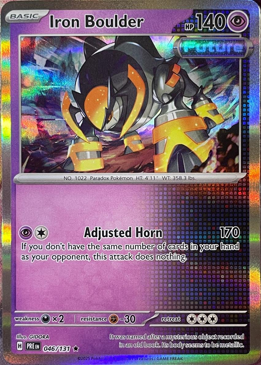 Iron Boulder 2025 Pokemon Scarlet & Violet Prismatic Evolutions