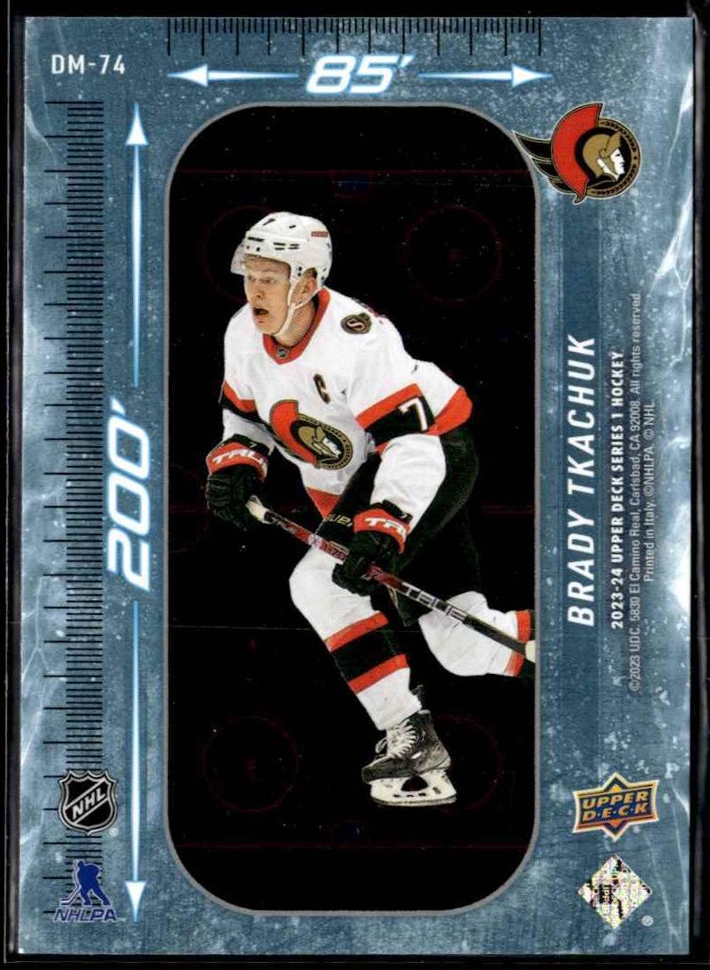 2023 Upper Deck Brady Tkachuk [Red] #DM-74 card