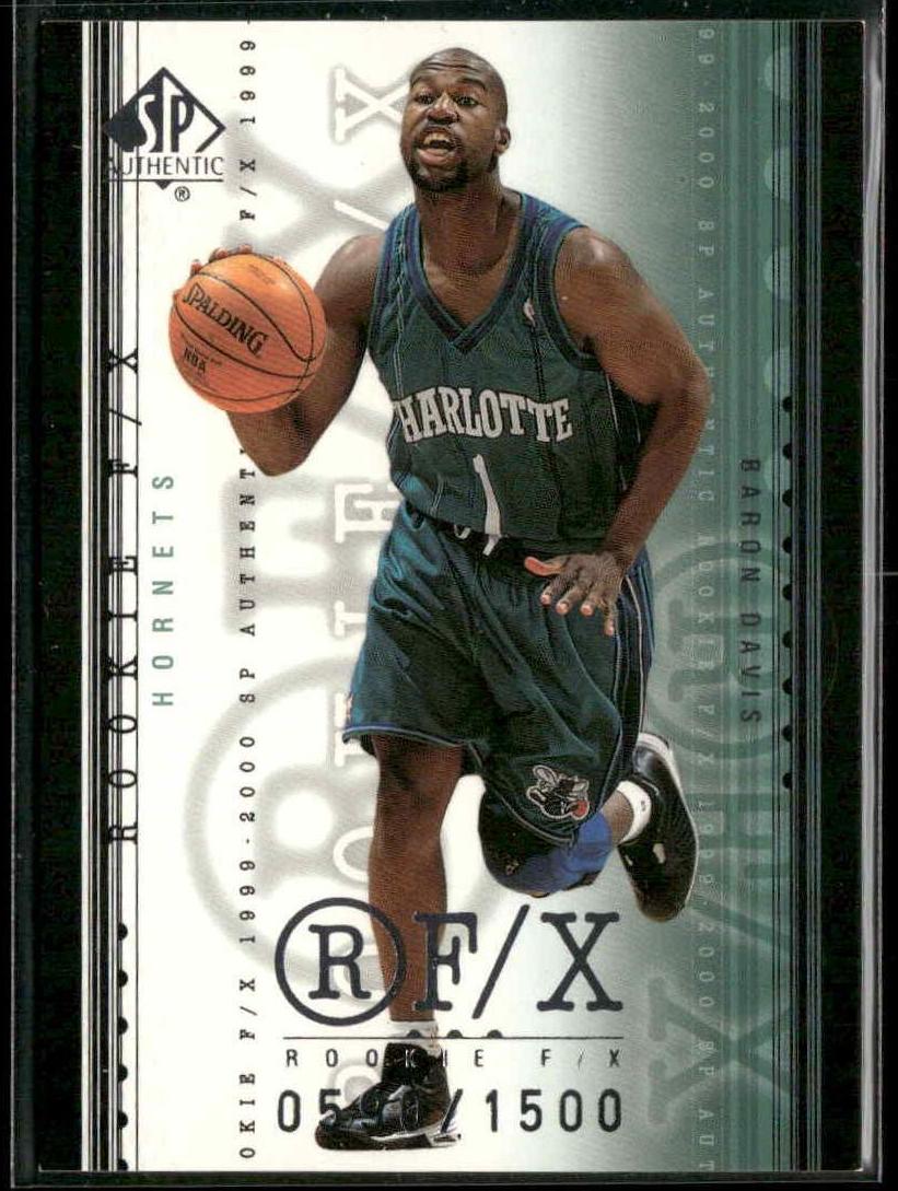 1999 SP Authentic Baron Davis #93 card