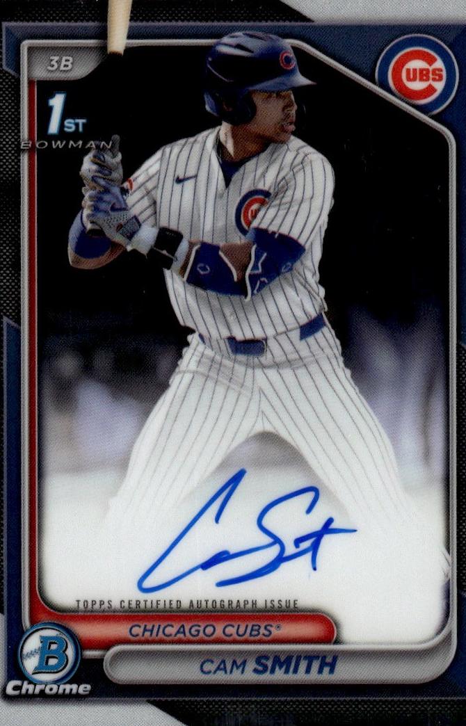 2024 Bowman Draft Chrome Prospect Autograph Cam Smith #CPA-CS card