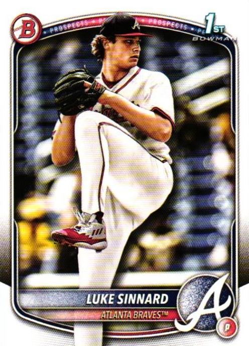 Luke Sinnard 2025 Bowman Chrome Prospects card
