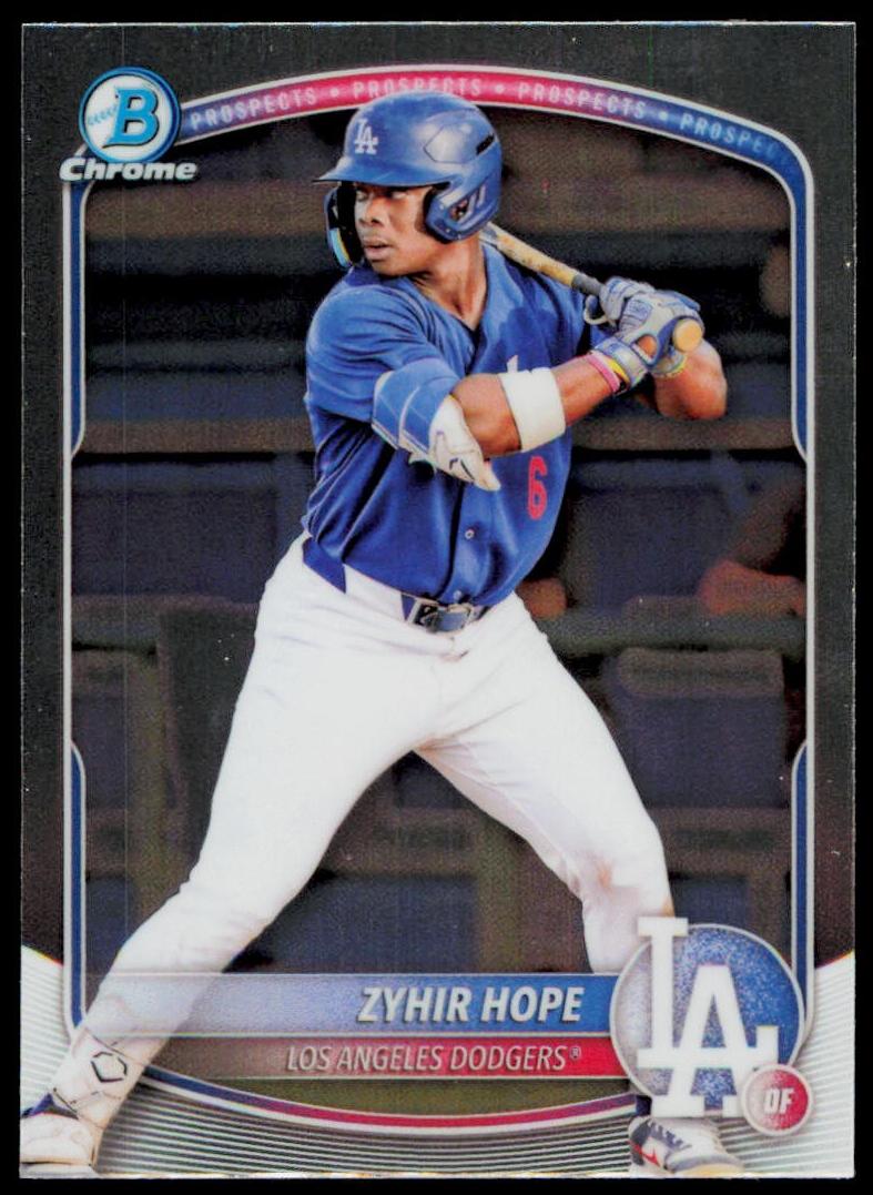 Zyhir Hope 2025 Bowman Chrome Prospects card
