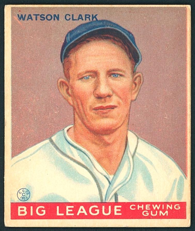 1933 R319 Goudey Watson Clark #17 card