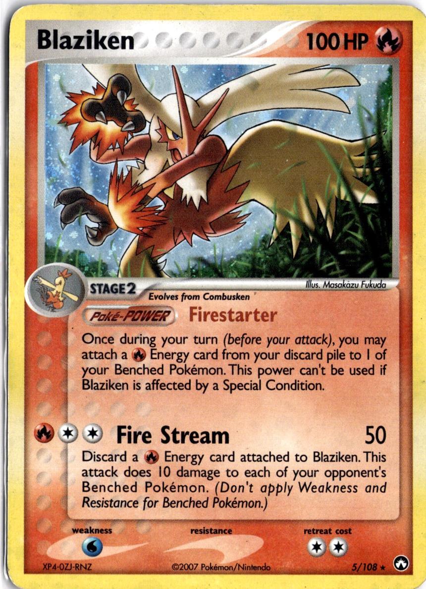 Blaziken 2007 Pokemon EX Power Keepers