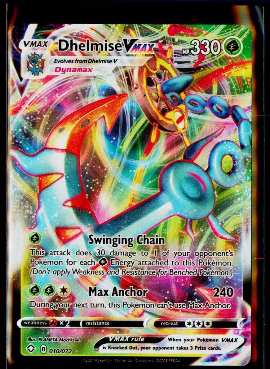 Dhelmise Vmax Holo 2021 Pokemon Shining Fates Full Art