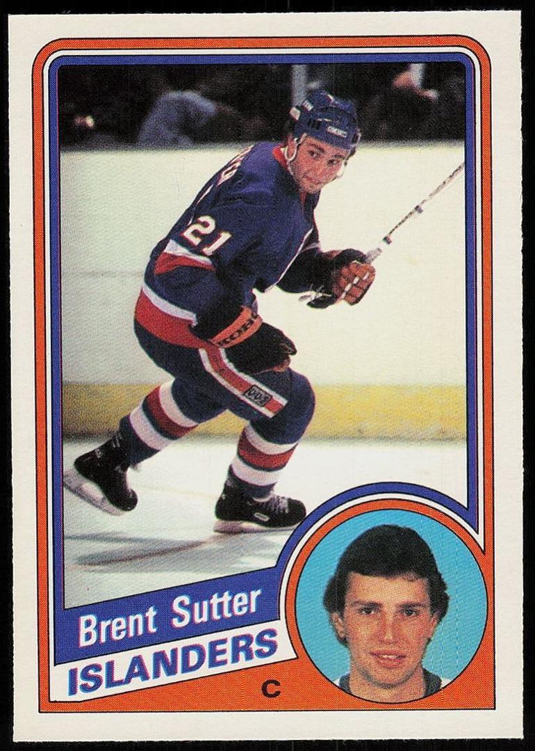 1984 O-Pee-Chee Brent Sutter #136 card